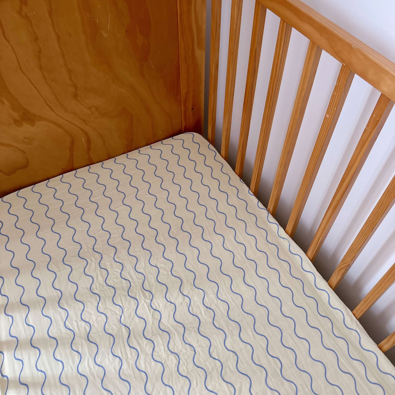 Ripple Cot Sheet - 70% Bamboo + 30% Cotton