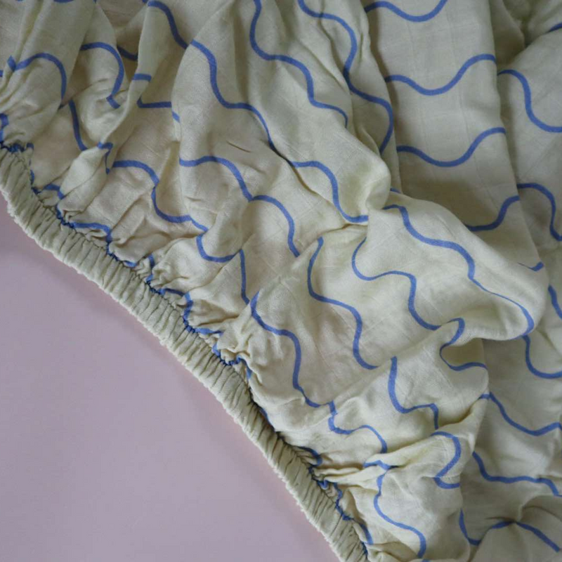 Ripple Cot Sheet - 70% Bamboo + 30% Cotton